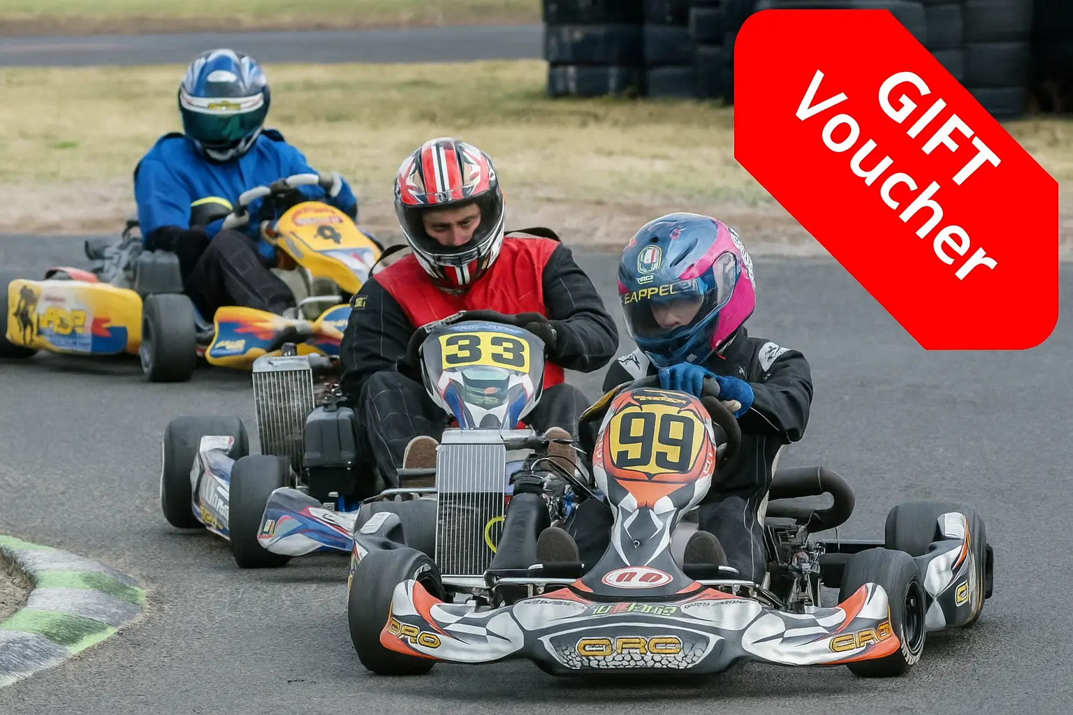 Gift Voucher - 2 x 10 Minutes Arrive & Drive Hire Kart Sessions